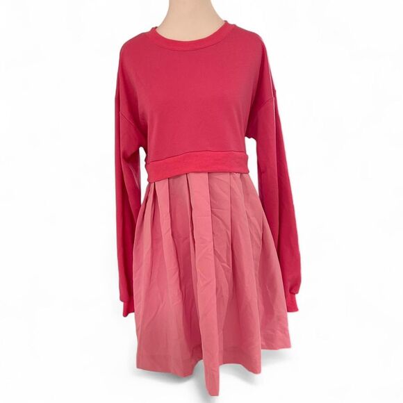 Ces Femme Dresses & Skirts - Kawaii Pink Sweater and Skirt Dress